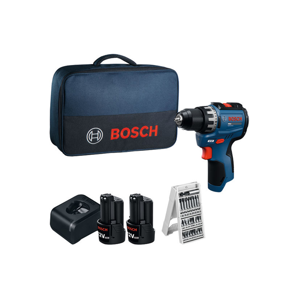 BOSCH aku bušilica-izvijač PRO GSR 12V-31 2xAku 12V 2,0Ah + 25 dj. set pribora
