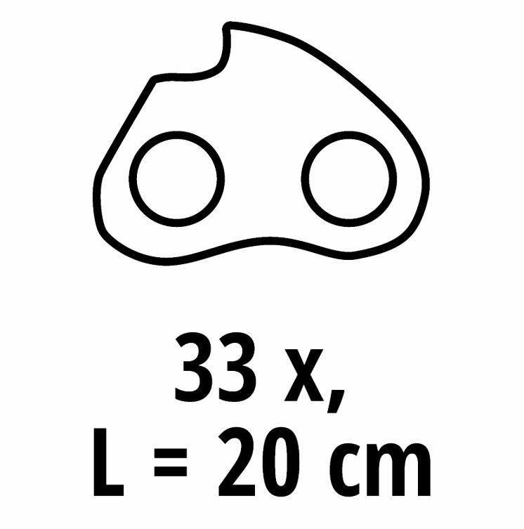 EINHELL rezervni lanac 20 cm, 1,1 33T 3/8, za FORTEXXA 18/20 TH, GC-LC 18/20 Li T, GP-LC 18/20 Li BL T - Slika 2