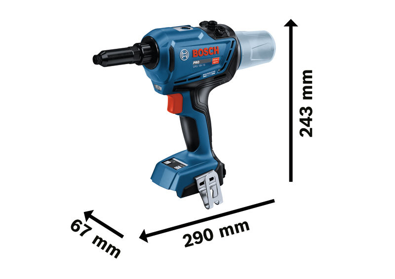 BOSCH aku pištolj za blok zakovice GRG 18V-16 18V bez baterije - Slika 2