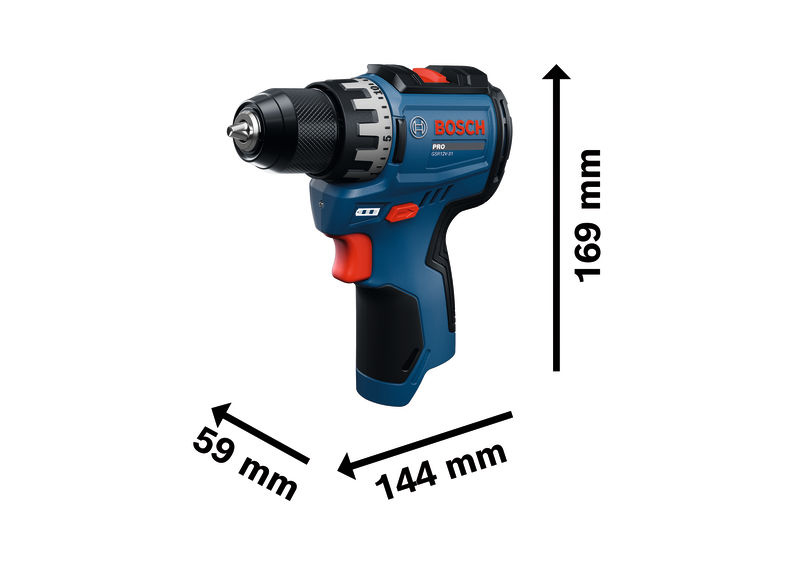 BOSCH aku bušilica-izvijač PRO GSR 12V-31 2xAku 12V 2,0Ah + 25 dj. set pribora - Slika 2