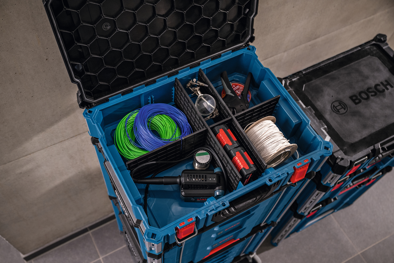BOSCH komplet pregrada L-BOXX Contractor 170, 3x1 - Slika 2