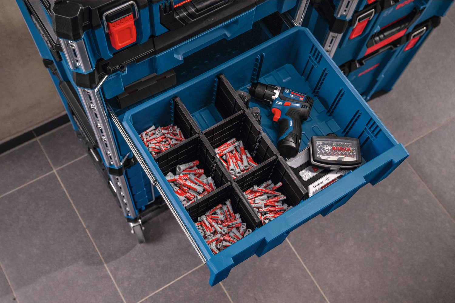 BOSCH komplet pregrada L-BOXX Contractor 140, 3x2 - Slika 2