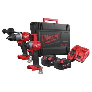 MILWAUKEE aku set alata FPP2A2-502X - udarna bušilica FPD2 + udarni odvijač FID2 M18 2xAku 18V 5,0Ah HD Box
