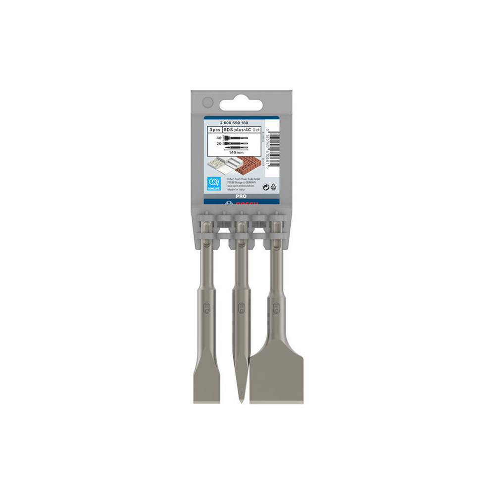 BOSCH SDS-plus 4C set dlijeta 140 mm, 3 kom
