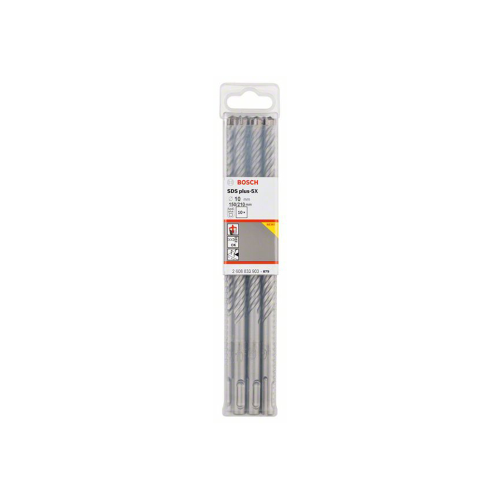 BOSCH svrdlo za armirani beton PRO SDS plus-5X, 10x150x210 mm, 10 kom