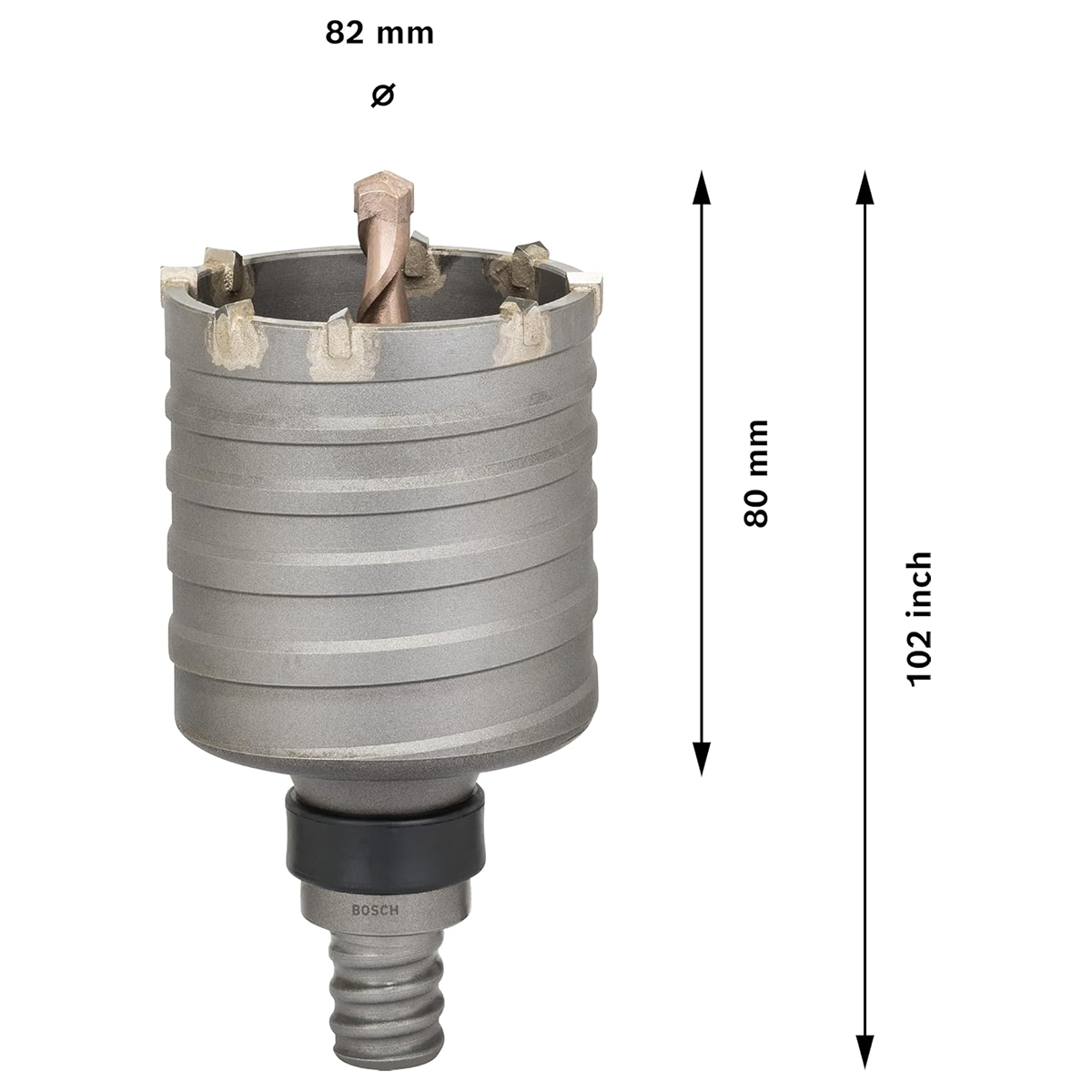 BOSCH krunsko svrdlo za beton PRO SDS plus-5 Core Cutter, 82x80x102 mm - Slika 3